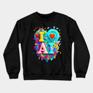 I Love AI Crewneck Sweatshirt